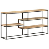 NNEVL Sideboard 150x30x75 cm Rough Mango Wood