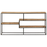 NNEVL Sideboard 150x30x75 cm Rough Mango Wood
