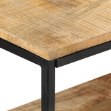 NNEVL Sideboard 150x30x75 cm Rough Mango Wood