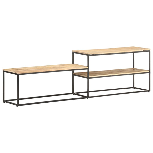 NNEVL TV Cabinet 180x30x50 cm Rough Mango Wood