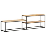 NNEVL TV Cabinet 180x30x50 cm Rough Mango Wood