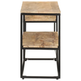NNEVL TV Cabinet 180x30x50 cm Rough Mango Wood