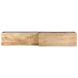 NNEVL TV Cabinet 180x30x50 cm Rough Mango Wood