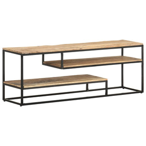 NNEVL TV Cabinet 130x30x45 cm Rough Mango Wood