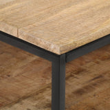 NNEVL TV Cabinet 130x30x45 cm Rough Mango Wood