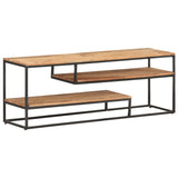 NNEVL TV Cabinet 130x30x45 cm Solid Acacia Wood