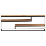 NNEVL TV Cabinet 130x30x45 cm Solid Acacia Wood