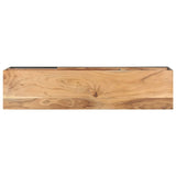 NNEVL TV Cabinet 130x30x45 cm Solid Acacia Wood