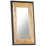 NNEVL Mirror 80x50 cm Solid Mango Wood