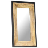 NNEVL Mirror 80x50 cm Solid Mango Wood