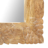 NNEVL Mirror 110x50 cm Solid Mango Wood