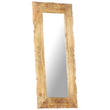 NNEVL Mirror 110x50 cm Solid Mango Wood