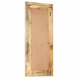 NNEVL Hand-Carved Mirror 110x50x2.6 cm Solid Mango Wood