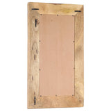 NNEVL Hand-Carved Mirror 80x50x11 cm Solid Mango Wood