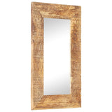 NNEVL Hand-Carved Mirror 80x50x11 cm Solid Mango Wood