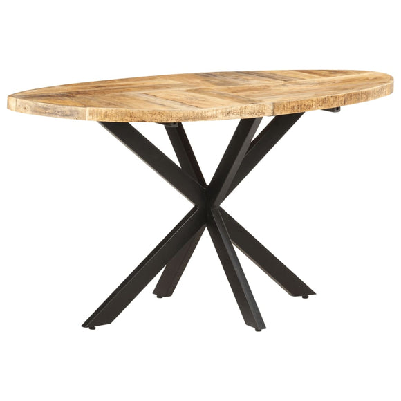 NNEVL Dining Table 140x80x75 cm Solid Mango Wood