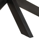 NNEVL Dining Table Oval 200x100x75 cm Rough Mango Wood