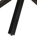 NNEVL Dining Table Round 100x100x75 cm Rough Mango Wood