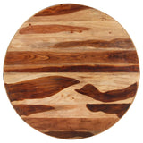 NNEVL Dining Table 100x100x75 cm Acacia Wood with Sheesham Finish