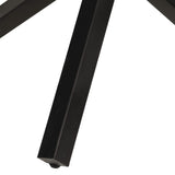 NNEVL Dining Table 100x100x75 cm Acacia Wood with Sheesham Finish