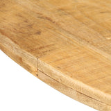 NNEVL Dining Table Round 175x75 cm Rough Mango Wood