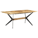 NNEVL Dining Table 180x90x76 cm Solid Mango Wood