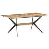 NNEVL Dining Table 180x90x76 cm Solid Mango Wood