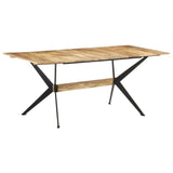 NNEVL Dining Table 180x90x76 cm Solid Mango Wood