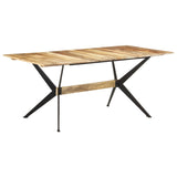 NNEVL Dining Table 180x90x76 cm Solid Mango Wood