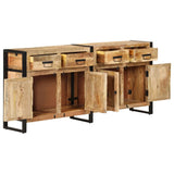 NNEVL Sideboard 172x35x80 cm Solid Mango Wood