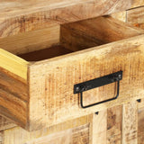 NNEVL Sideboard 172x35x80 cm Solid Mango Wood