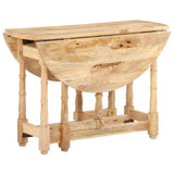 NNEVL Dining Table Round 110x76 cm Solid Mango Wood