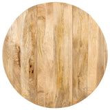NNEVL Dining Table Round 110x76 cm Solid Mango Wood