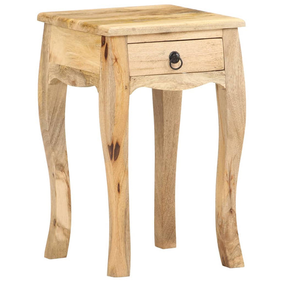 NNEVL Bed Cabinet 28x28x46 cm Solid Mango Wood