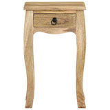 NNEVL Bed Cabinet 28x28x46 cm Solid Mango Wood