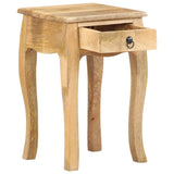 NNEVL Bed Cabinet 28x28x46 cm Solid Mango Wood
