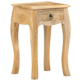 NNEVL Bed Cabinet 28x28x46 cm Solid Mango Wood