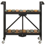 NNEVL Kitchen Trolley 87x36x81 cm Solid Reclaimed Wood