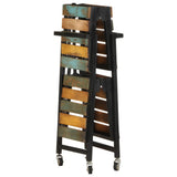 NNEVL Kitchen Trolley 87x36x81 cm Solid Reclaimed Wood