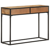 NNEVL Console Table 100x35x75 cm Solid Mango Wood