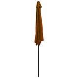 NNEVL Balcony Parasol with Aluminium Pole Terracotta 270x135x245 cm Half