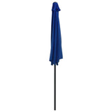 NNEVL Balcony Parasol with Aluminium Pole Blue 270x135x245 cm Half