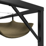 NNEVL Garden Gazebo with Retractable Roof 3x3 m Taupe 180 g/m²