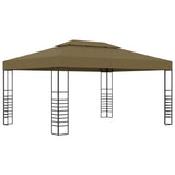 NNEVL Gazebo 3x4 m Taupe 180 g/m²