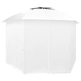 NNEVL Garden Marquee with Curtains 360x312x265 cm White 180 g/m²