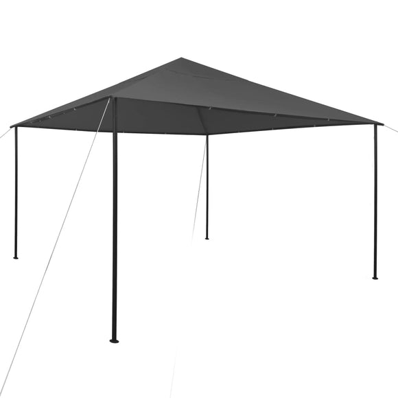 NNEVL Gazebo 4x4x3 m Anthracite 180 g/m²