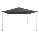 NNEVL Gazebo 4x4x3 m Anthracite 180 g/m²