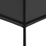 NNEVL Gazebo 4x4x3 m Anthracite 180 g/m²