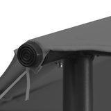 NNEVL Gazebo 4x4x3 m Anthracite 180 g/m²