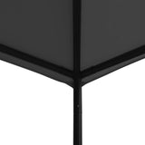 NNEVL Gazebo 3x3 m Anthracite Fabric and Steel 180 g/m²